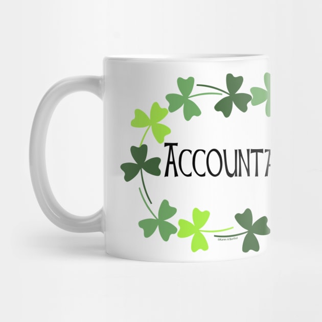 Accountant Green Shamrock Oval by Barthol Graphics